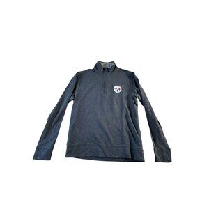 Pittsburgh Steelers NFL 1/4 Zip Pullover Vineyard Vines Dark Gray Womens Sz Sm